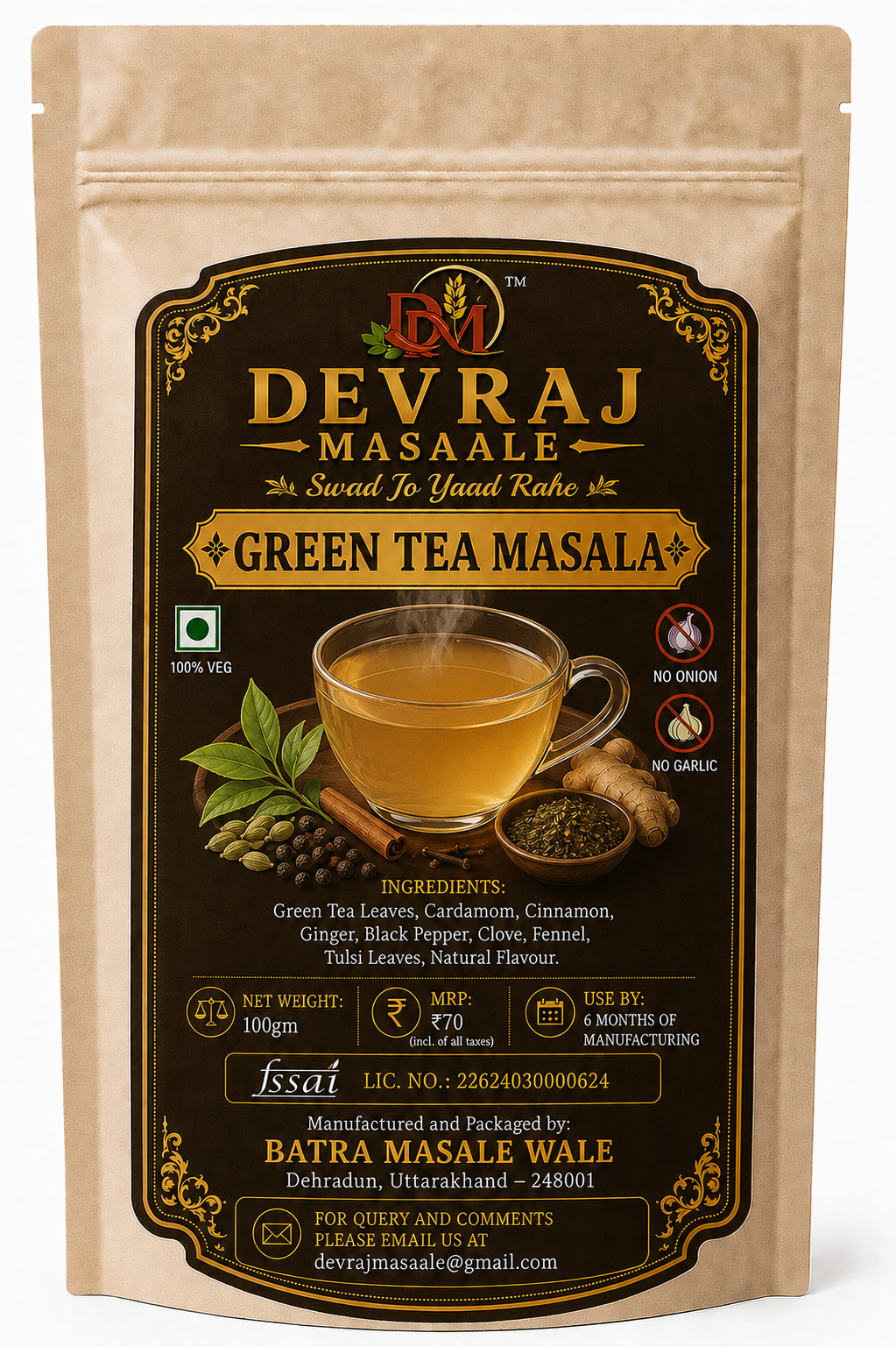 Green Tea Masala Front
